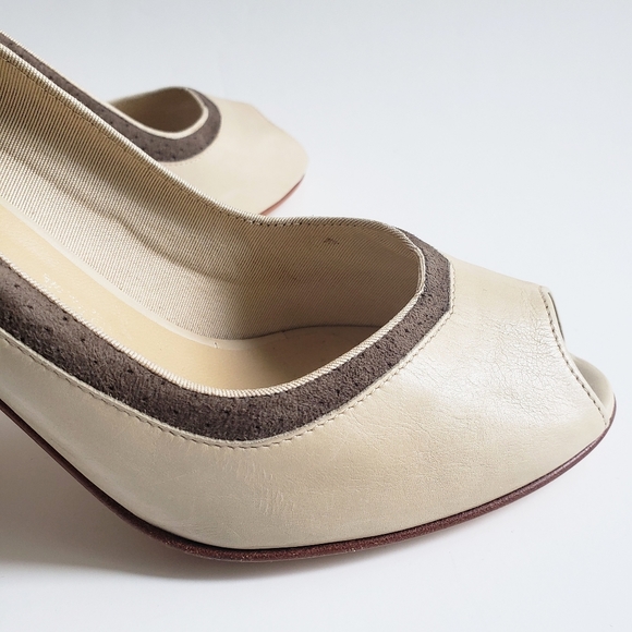 CoSTUME NATIONAL | Peep-toe Leather Heels - Picture 6 of 12